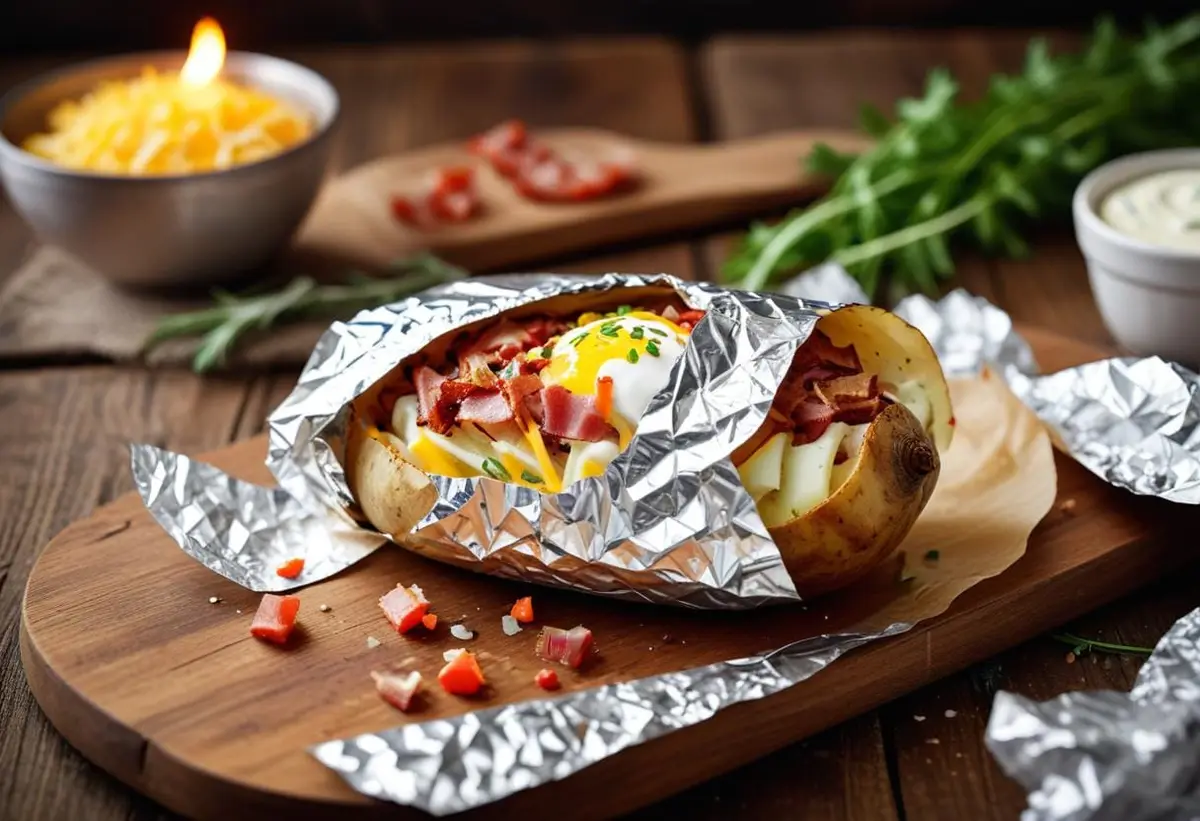 Bakad potatis i ugn folie – så enkelt och gott! illustration