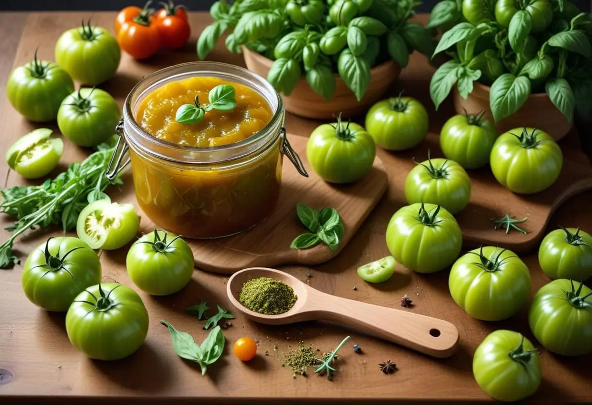 Gröna tomater marmelad – en smakfull nyhet! illustration