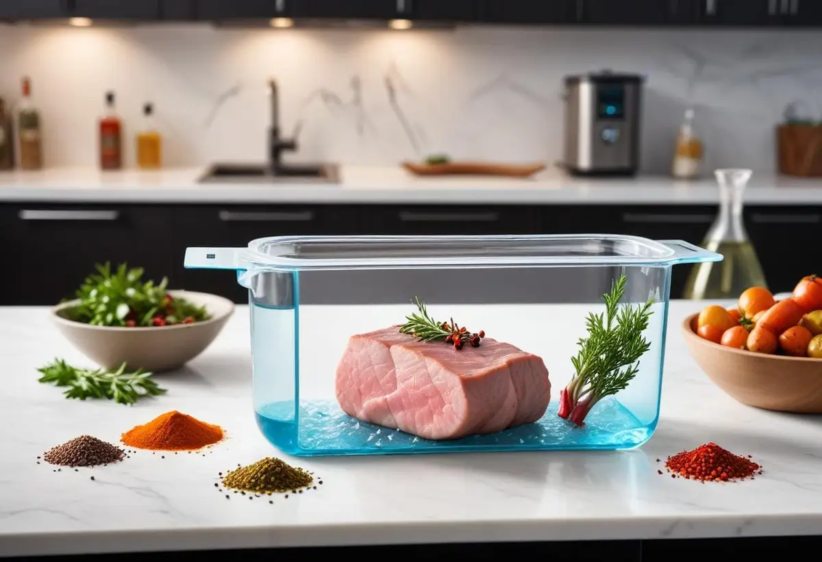 Sätt smak på ditt liv med sous vide fläskfile illustration