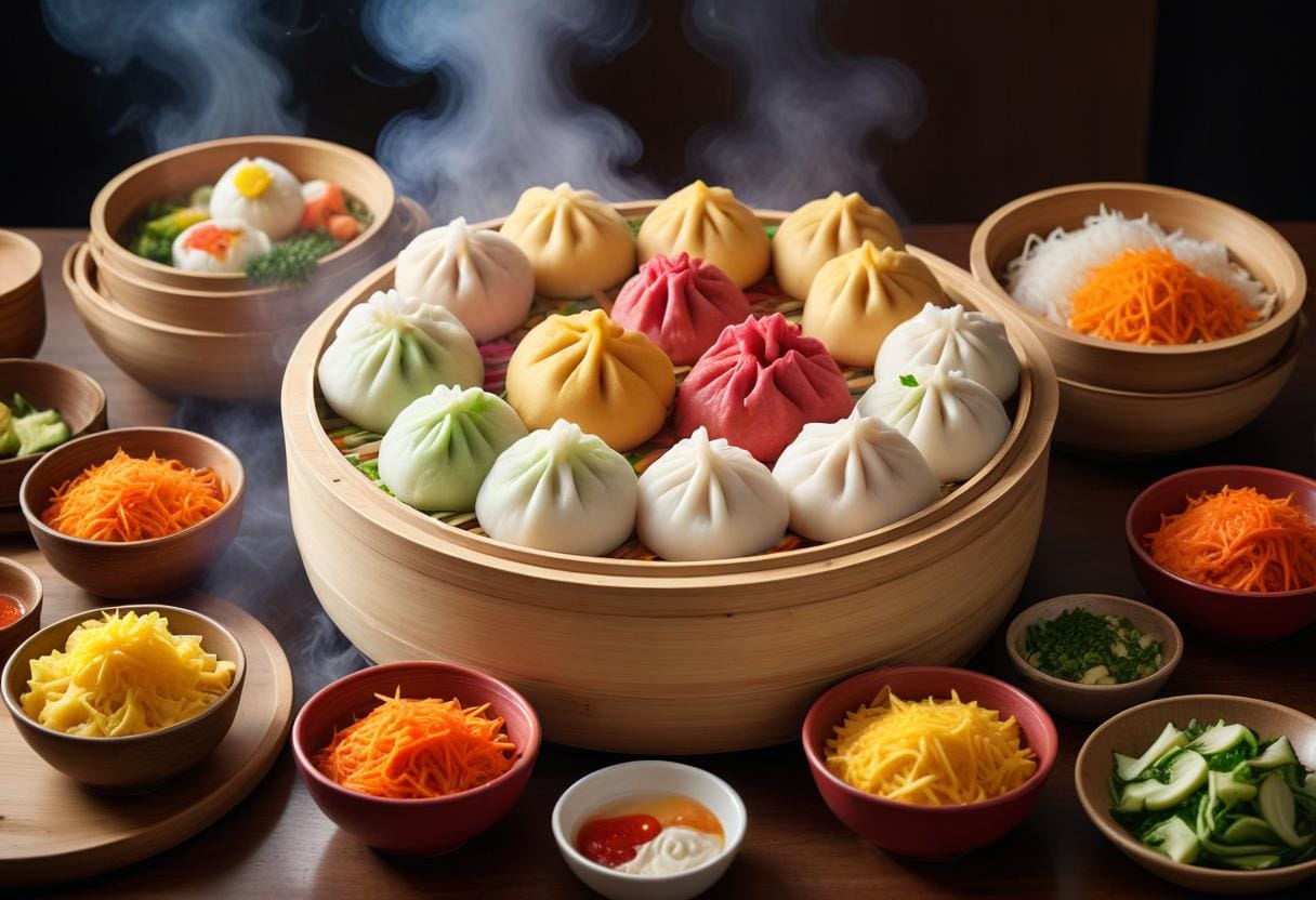 Upptäck det fantastiska med bao illustration