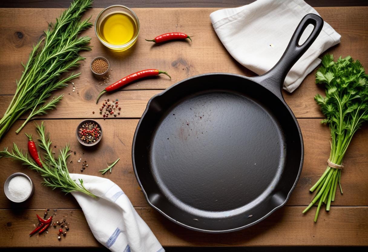 Bränn in gjutjärnspannan och laga superb mat! illustration