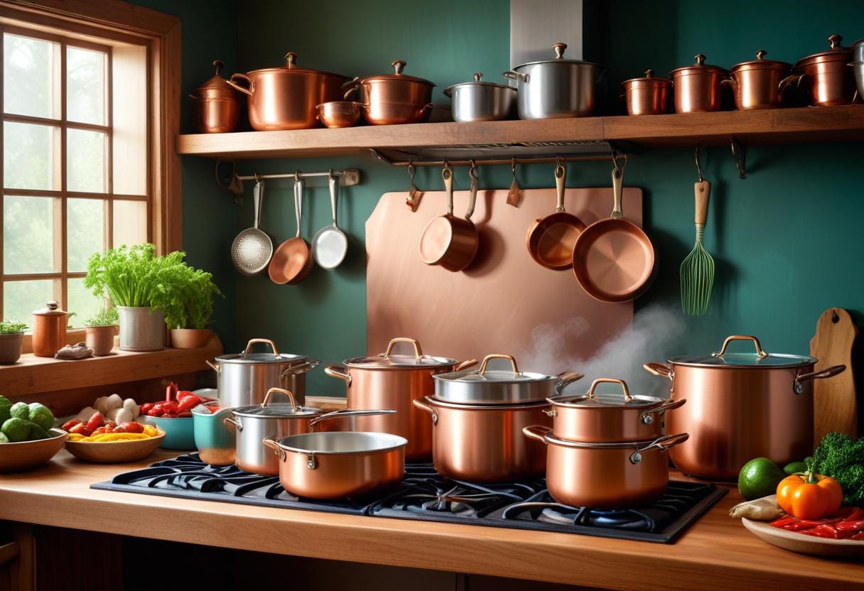 Kockar, kastruller och läckra maträtter att prova! illustration