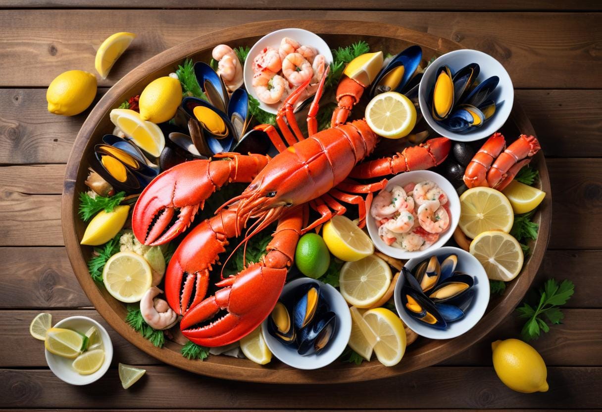 Koka skaldjur som en mästerkock hemma illustration