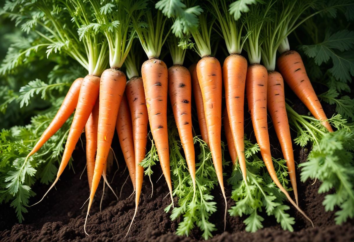 Kokta morötter illustration