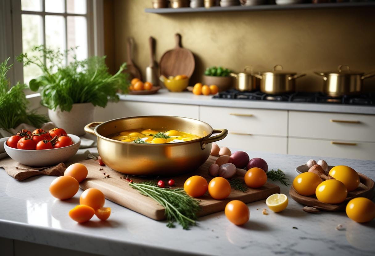 Kreativa sätt att använda confiterad äggula illustration