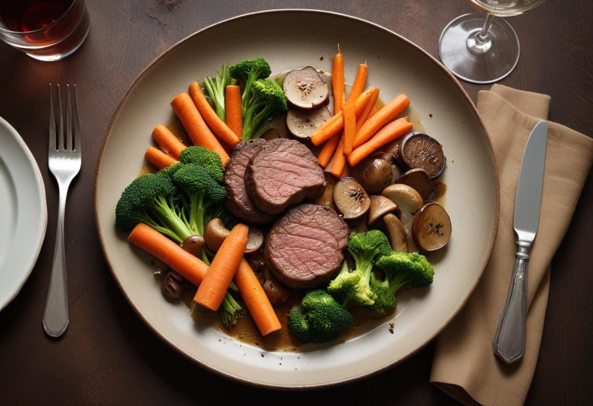 Läckra vildsvinsbiffar som imponerar vid middagen illustration