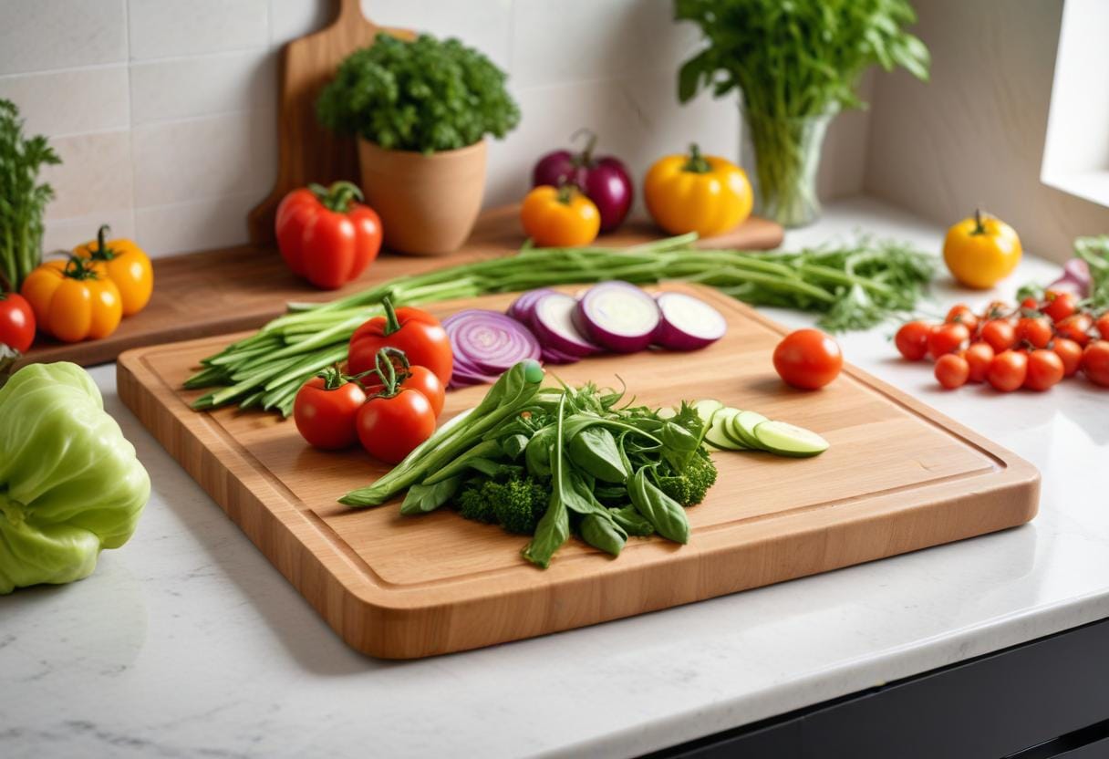 Olja för att ge liv åt din skärbräda! illustration